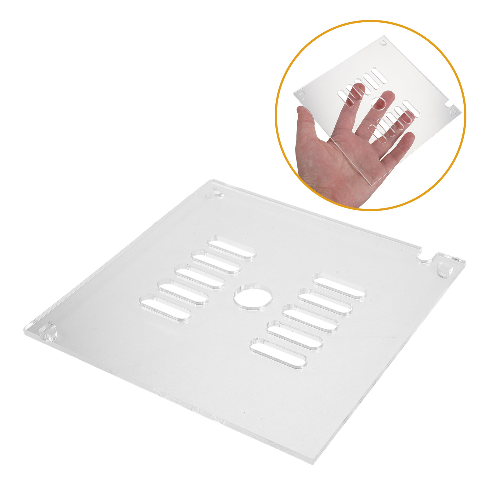 Aquarium Fish Hide - 2Pcs Acrylic Aquarium Lid Anti-Escape Cover