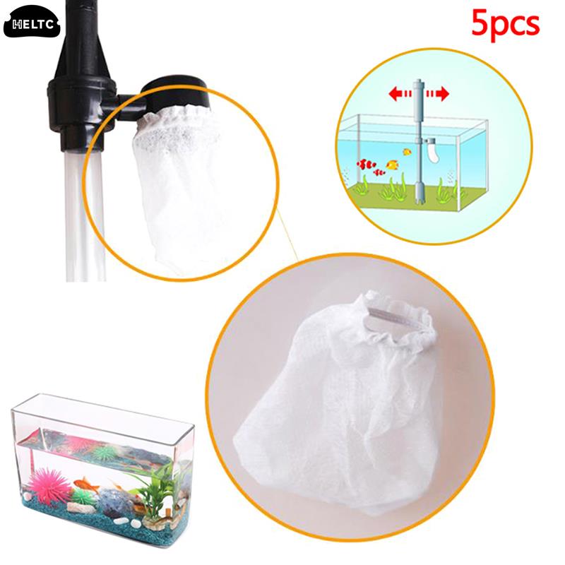 Aquarium Fish Maintenance - 5Pc Aquarium Siphon Filter Bags Fish