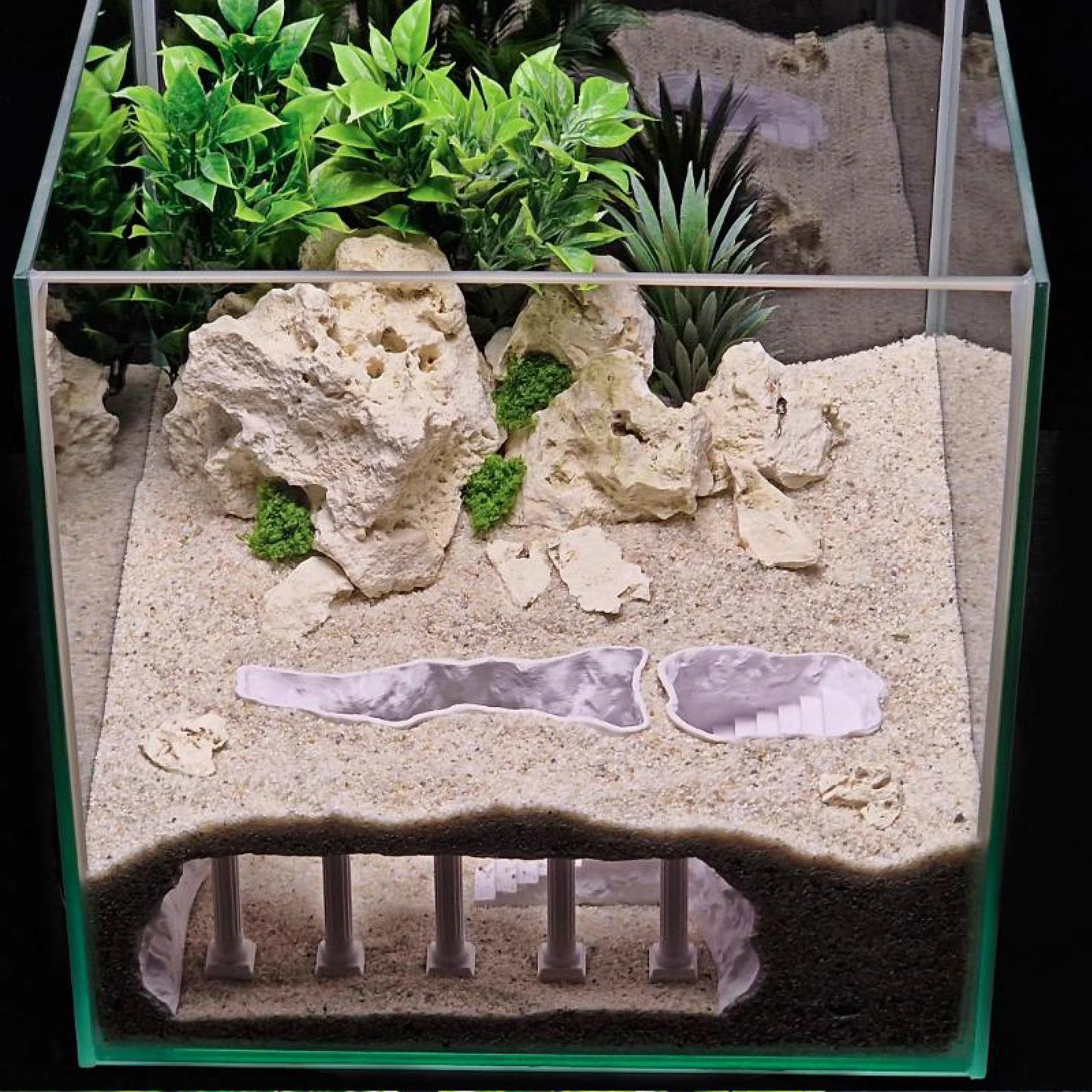 Aquarium Fish Cichlid - Aquarium Cave Ornament Plastic Roman Column