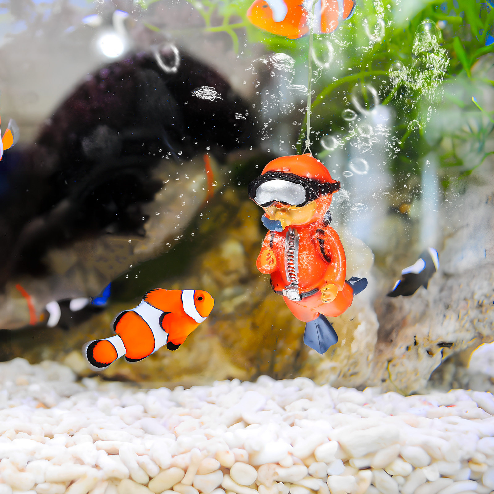 Aquarium Fish Unique - 2Pcs Fish Aquarium Accessories Floating Resin