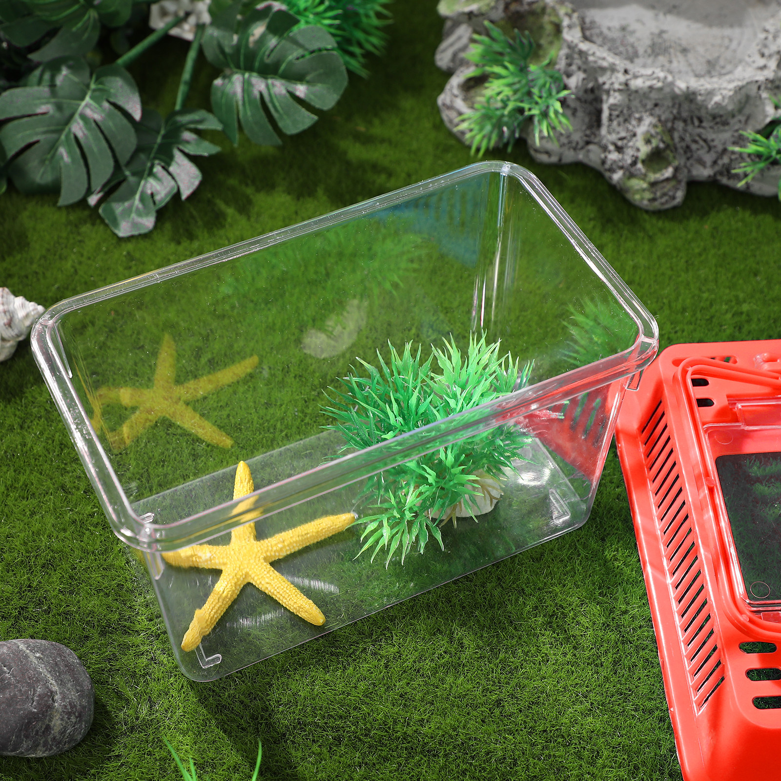 Aquarium Fish Goldfish - Transparent Mini Fish Tank Plastic Handheld