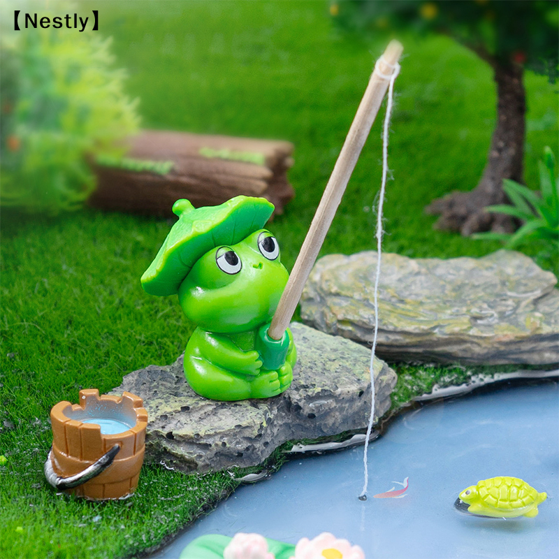 Fishing Frog Panda Figurines O - Aquarium Fish Cartoon recensione e prezzo