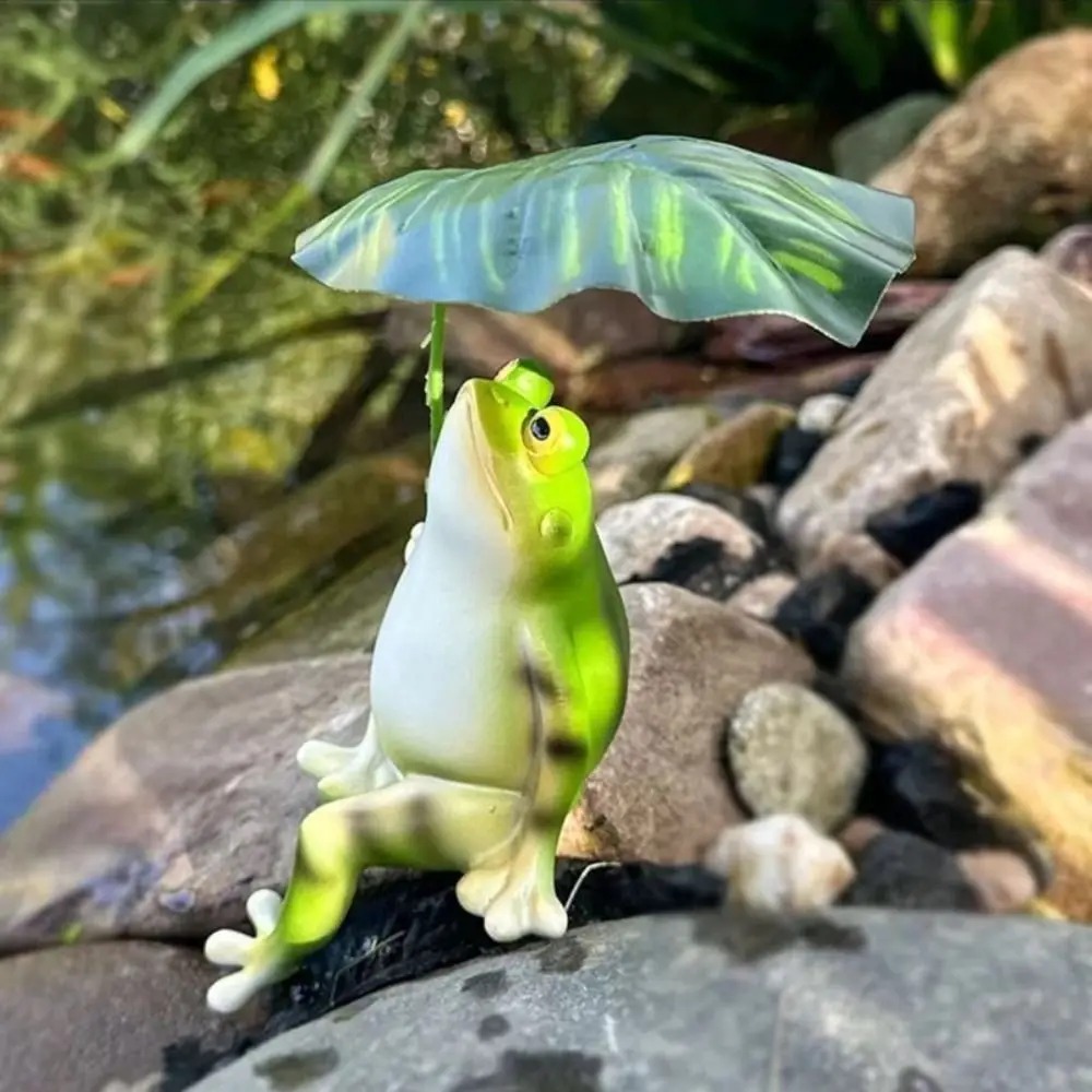 Cartoon Resin Frog Figurine Cr - Aquarium Fish Cartoon recensione e prezzo