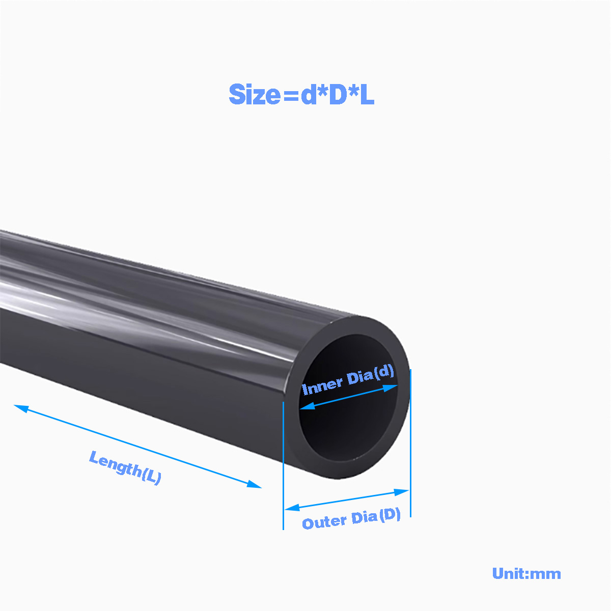 Black PVC Plastic Pipe Hollow  - Aquarium Fish Youtube recensione e prezzo