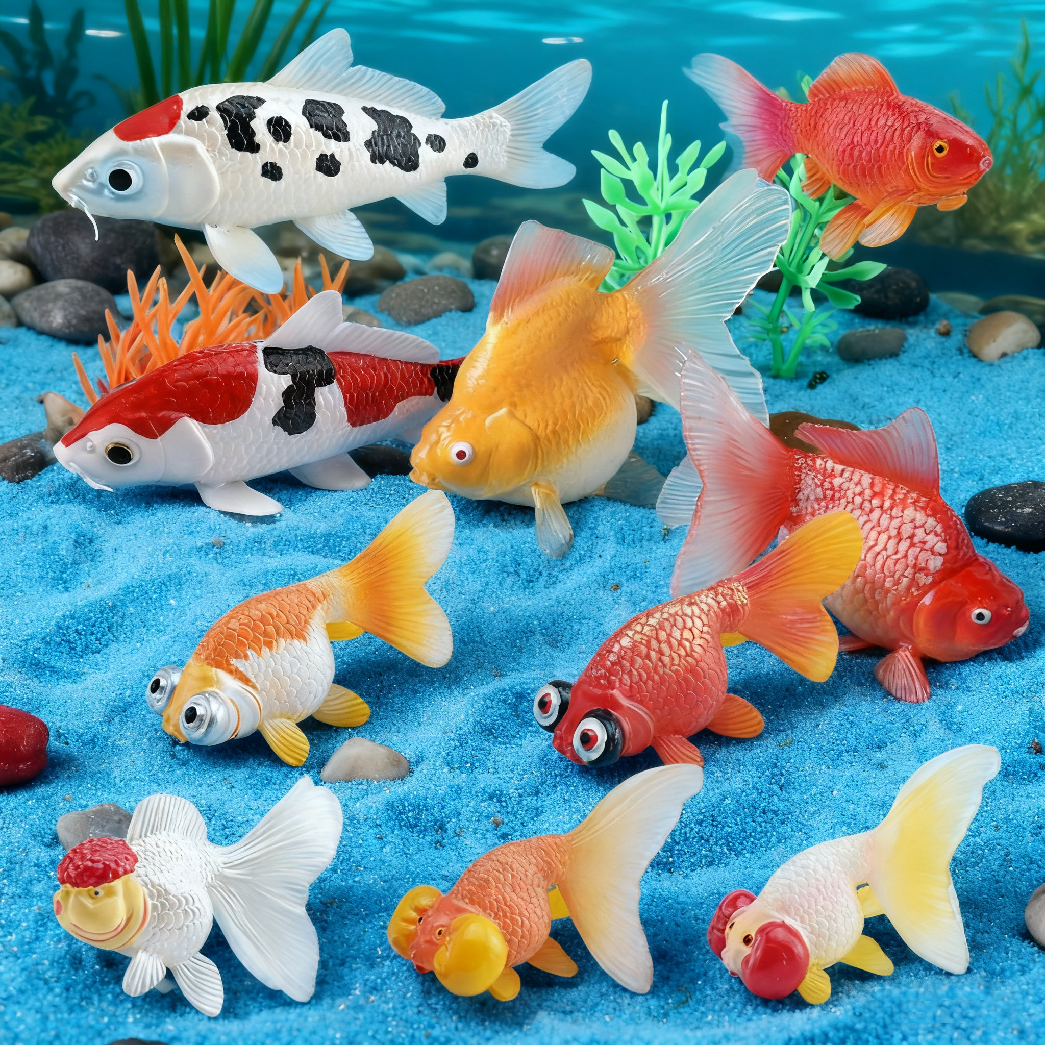 Colorful Lifelike Plastic Gold - Aquarium Fish Reviews recensione e prezzo