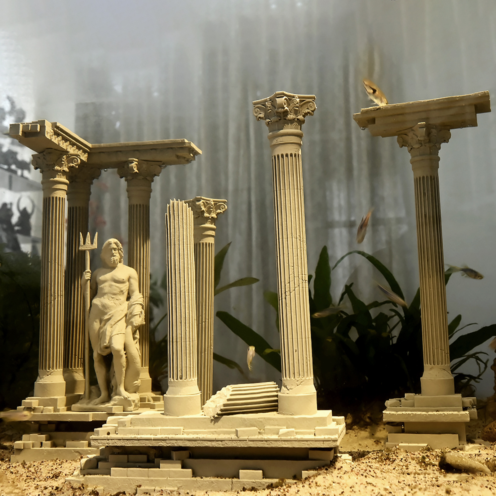 Roman Column Decoration Resin  - Aquarium Fish Cartoon recensione e prezzo