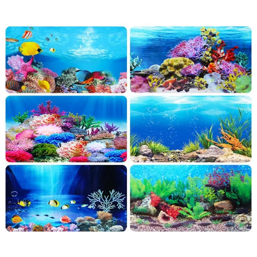 Background Aquarium 3D Sticker - Aquarium Fish Cartoon recensione e prezzo
