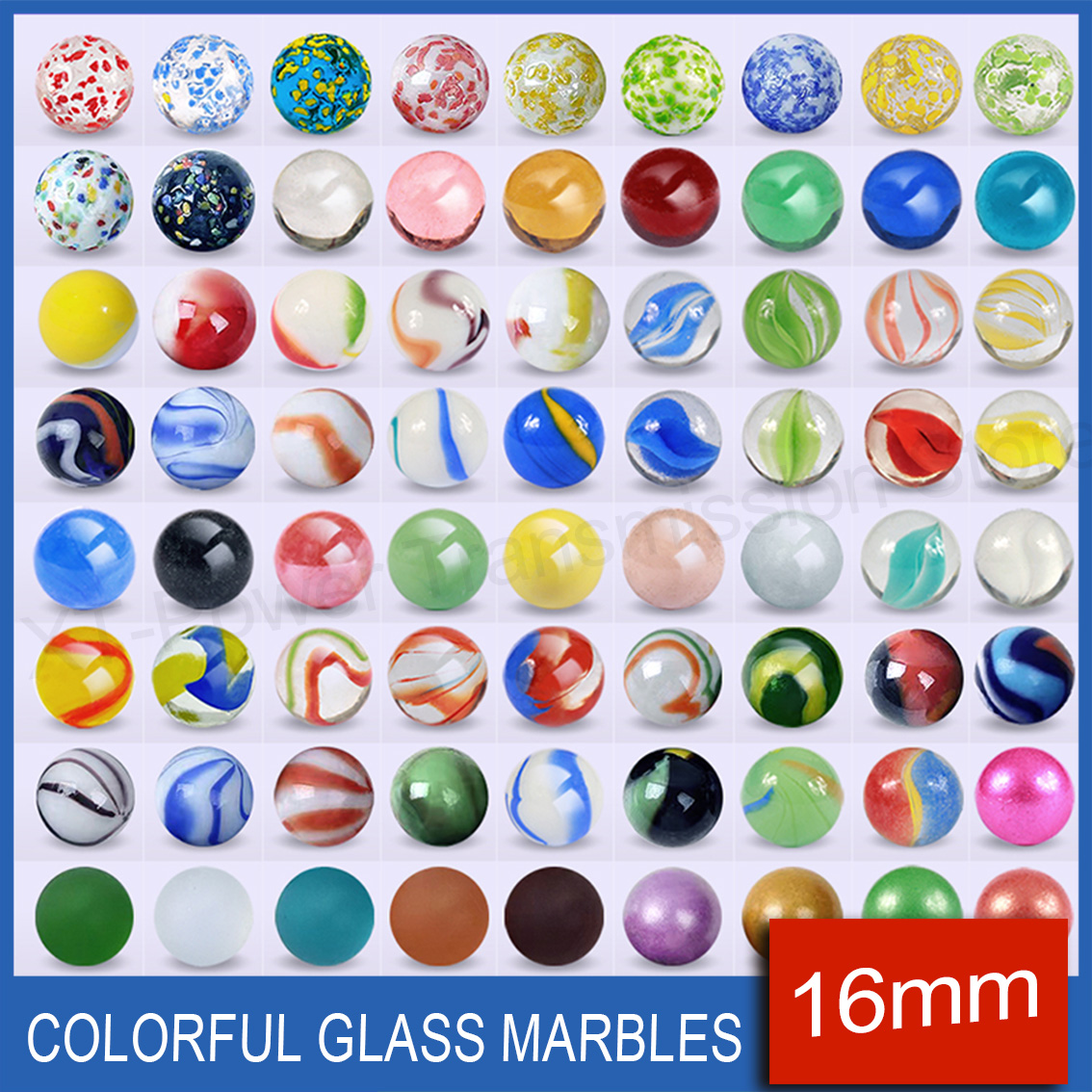 5-90PCS 16mm Colorful Glass Ma - Aquarium Fish Ball recensione e prezzo