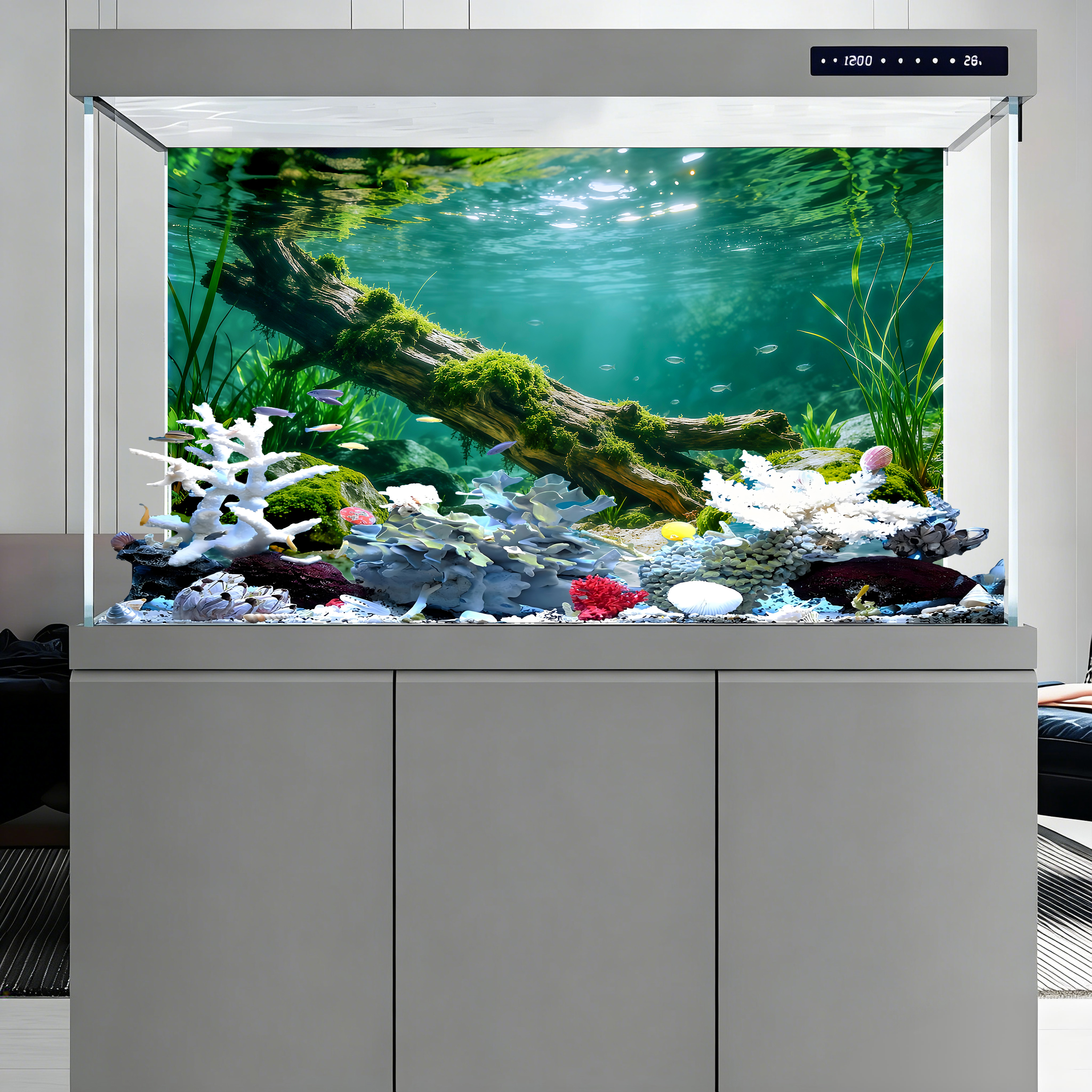 Dead wood at the bottom of the - Aquarium Fish Hide recensione e prezzo