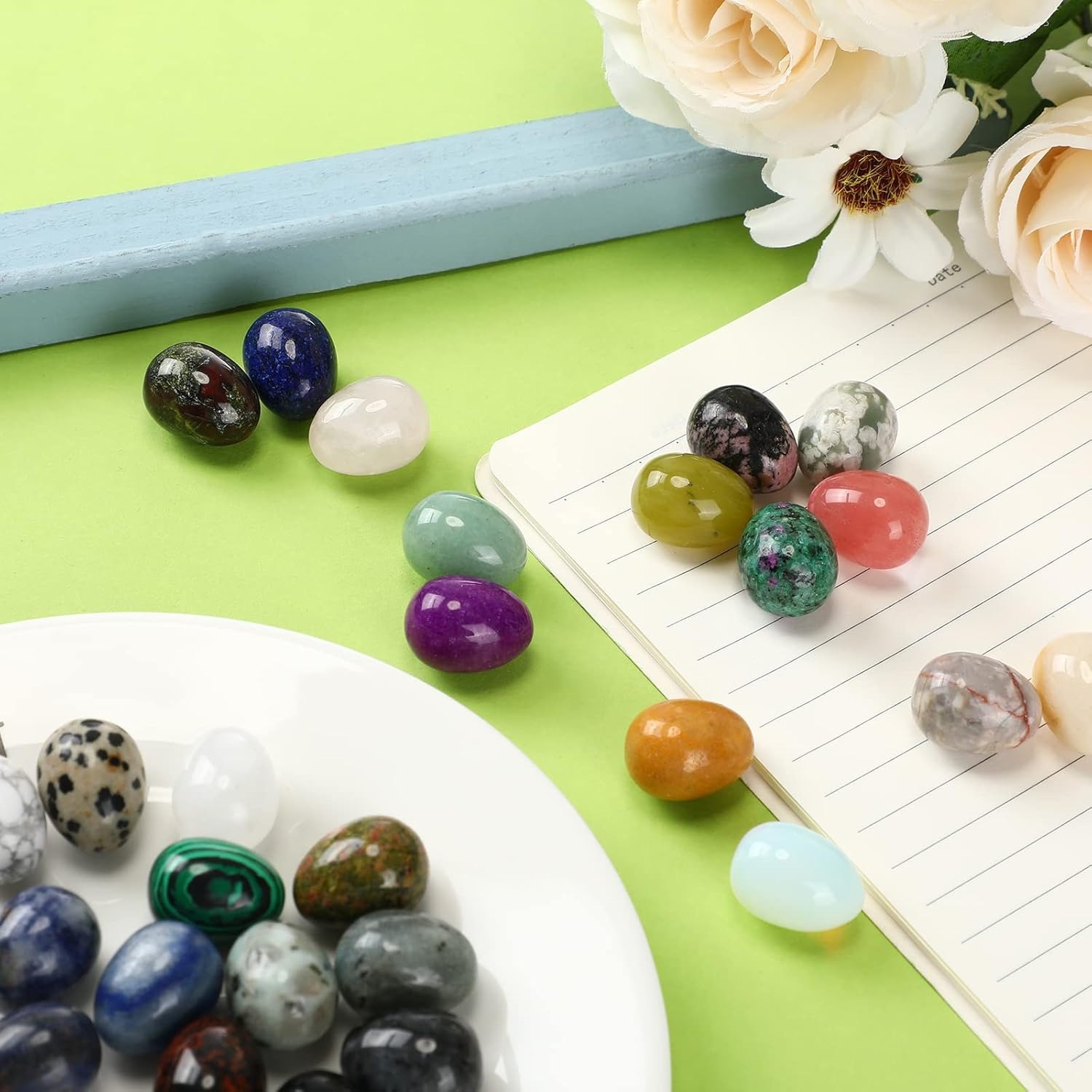 8  pcs natural crystal beads,  - Aquarium Fish Cartoon recensione e prezzo