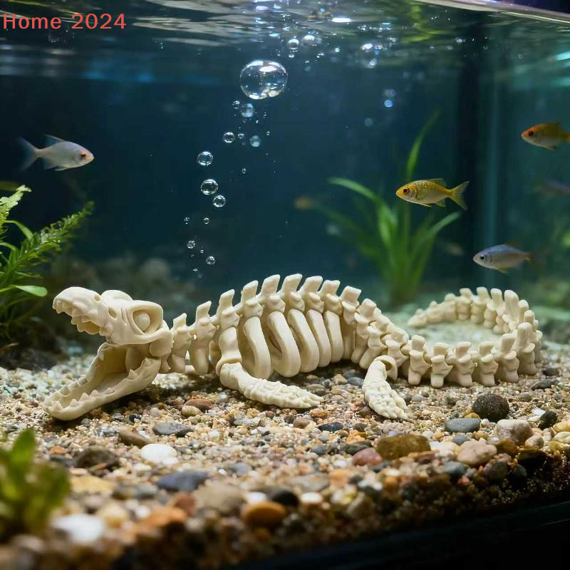 1Pcs Large Dinosaur Bone Repli - Aquarium Fish Cartoon recensione e prezzo