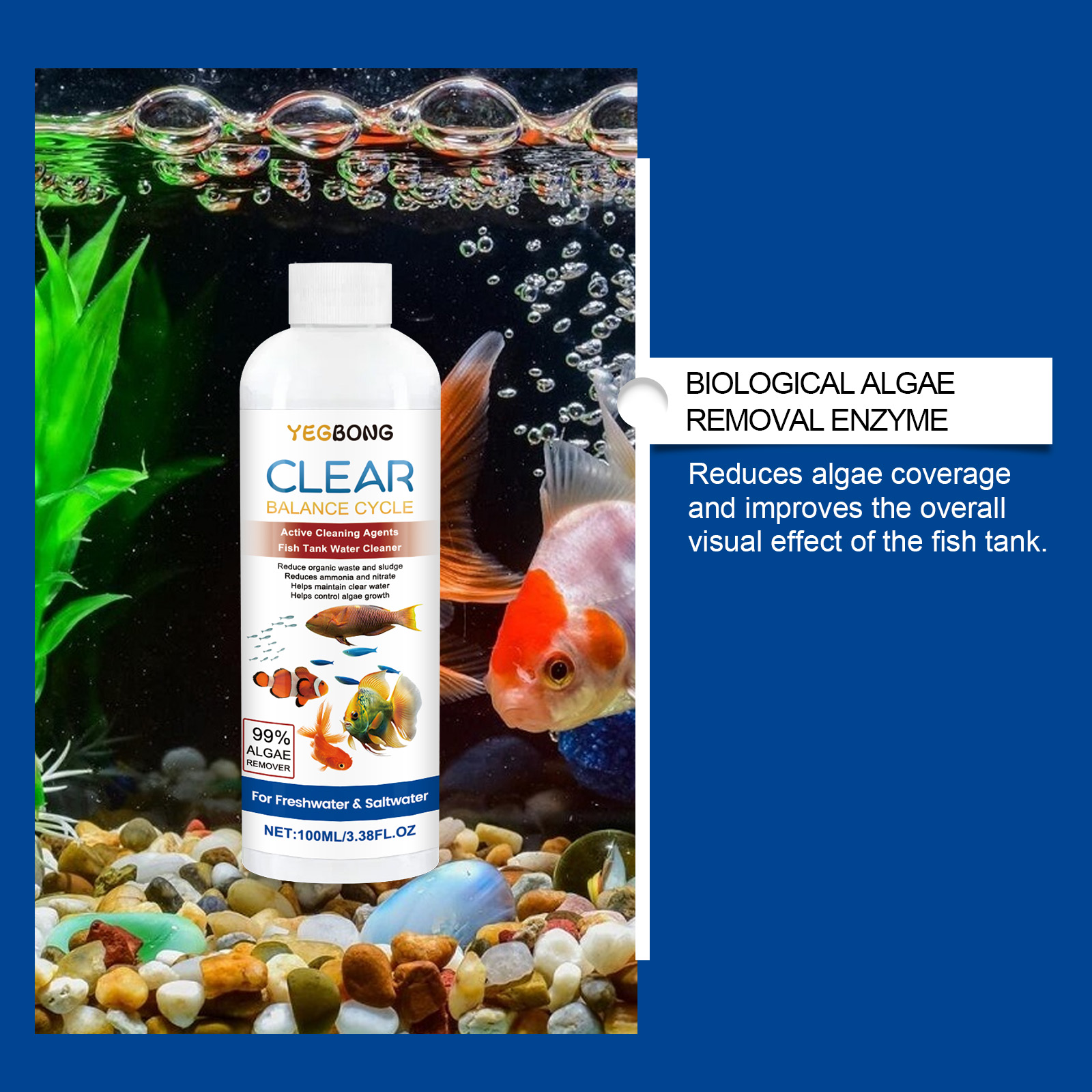 Aquarium Water Clarifier 100ml - Aquarium Fish Maintenance recensione e prezzo