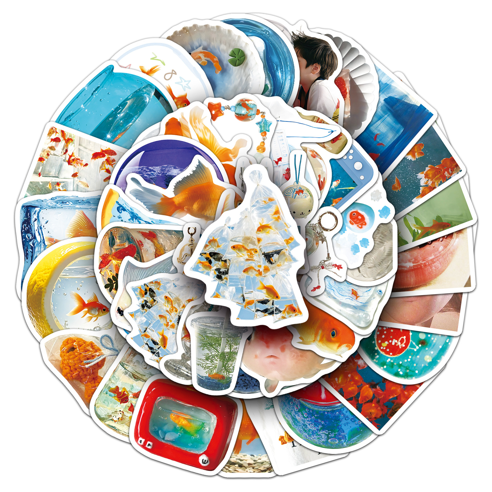 50PCS Ins Style Cartoon Goldfi - Aquarium Fish Goldfish recensione e prezzo
