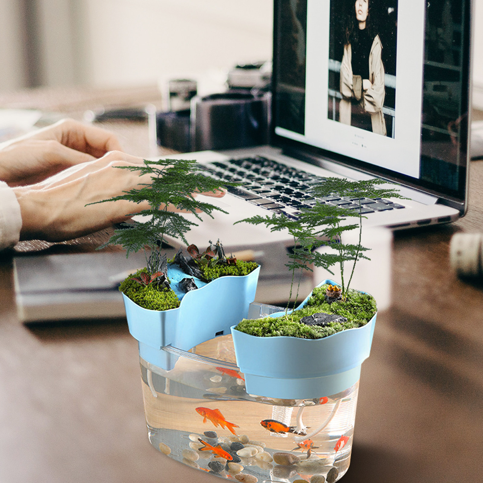 Desktop Small Fish Tank Transp - Aquarium Fish Goldfish recensione e prezzo