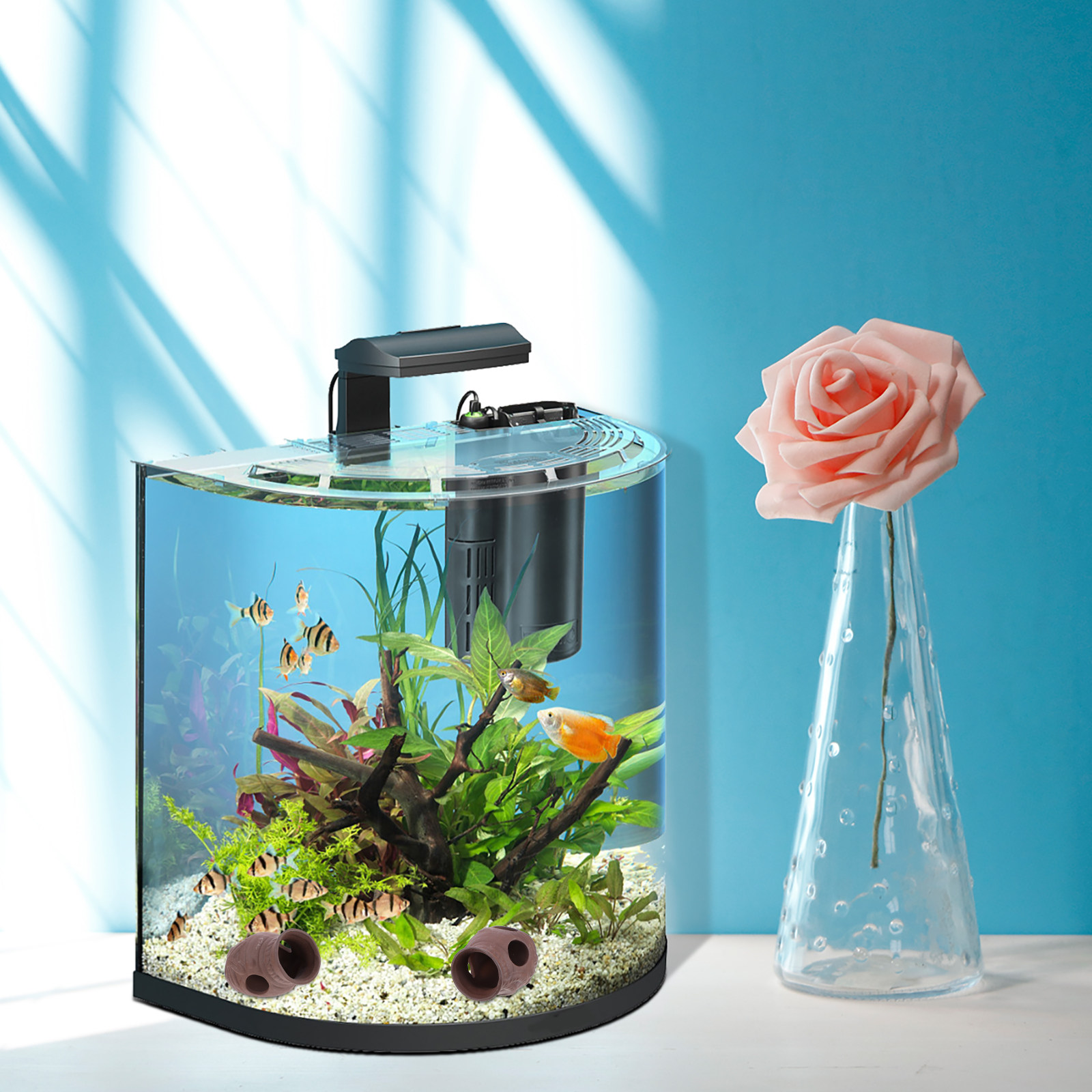 3Pcs Fish Shelter Vase Shape A - Aquarium Fish Unique recensione e prezzo