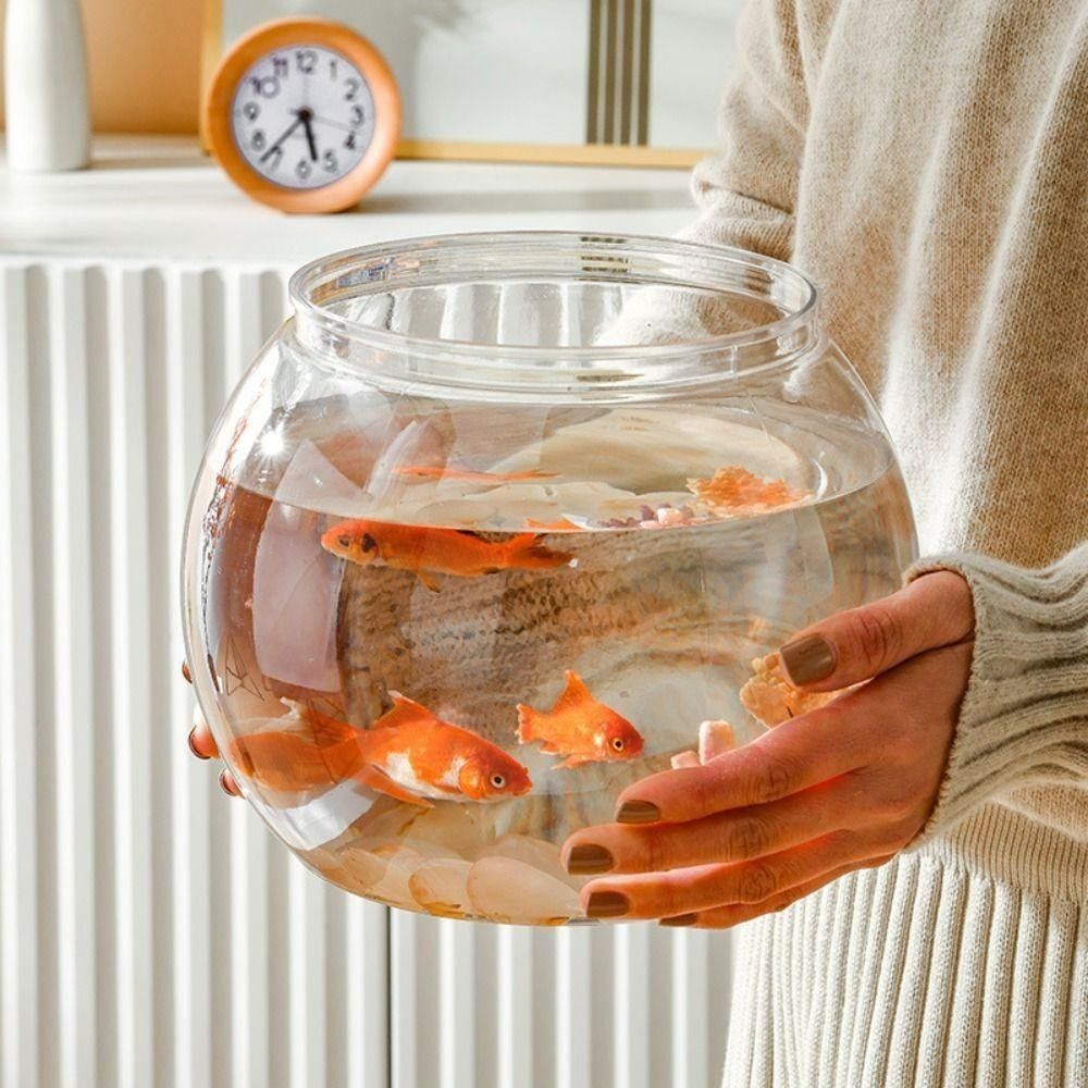 New Transparent Fish Tank Roun - Aquarium Fish In Bowl recensione e prezzo