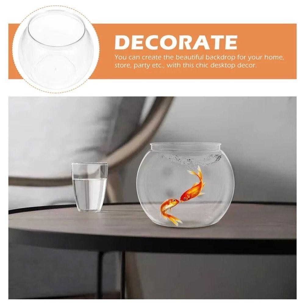 New Transparent Fish Tank Roun - Aquarium Fish In Bowl recensione e prezzo