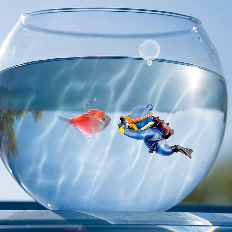 Lovely Diver Fish Tank Ornamen - Aquarium Fish Ball recensione e prezzo
