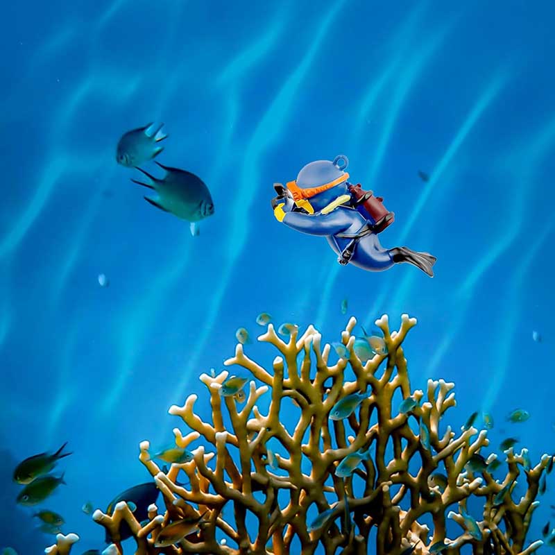 Lovely Diver Fish Tank Ornamen - Aquarium Fish Ball recensione e prezzo