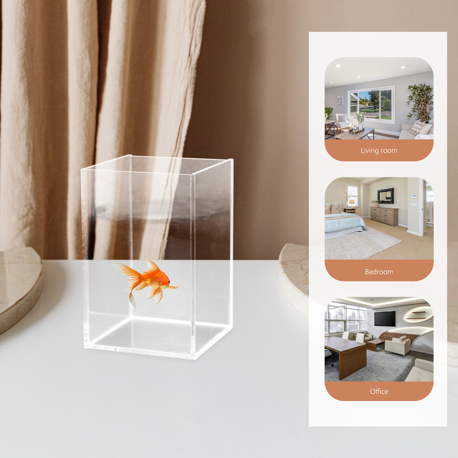 Delicate Acrylic Desktop Aquar - Aquarium Fish Goldfish recensione e prezzo
