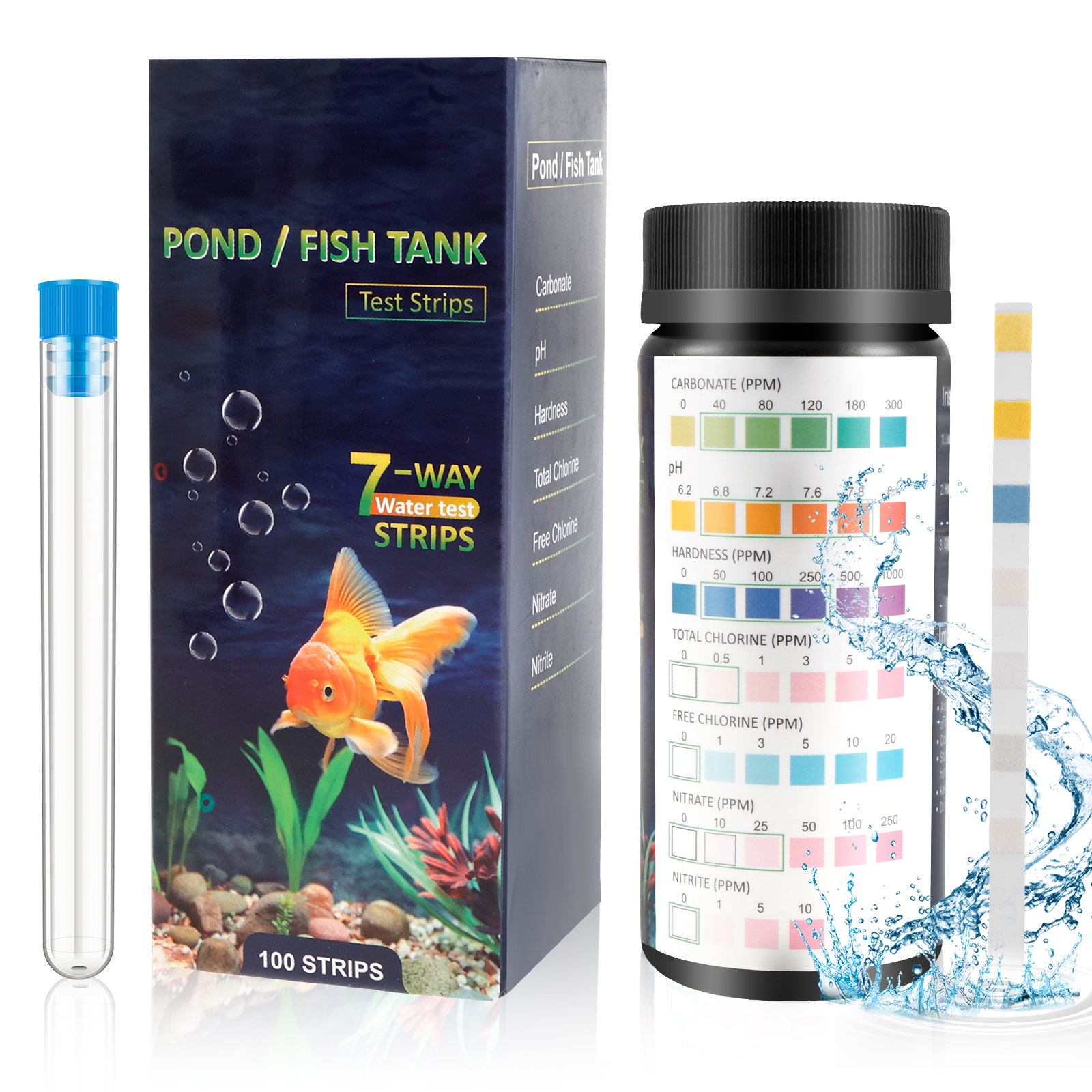 100Pcs 7 in 1 Aquarium Test St - Aquarium Fish Youtube recensione e prezzo