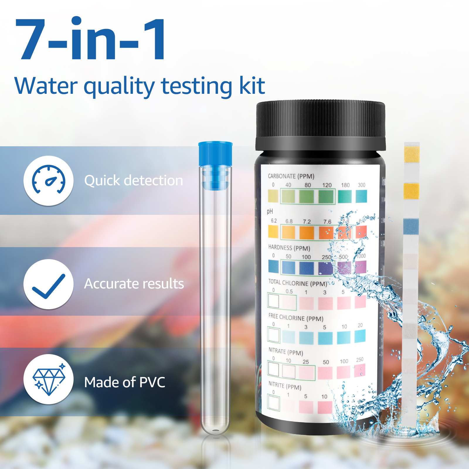 100Pcs 7 in 1 Aquarium Test St - Aquarium Fish Youtube recensione e prezzo