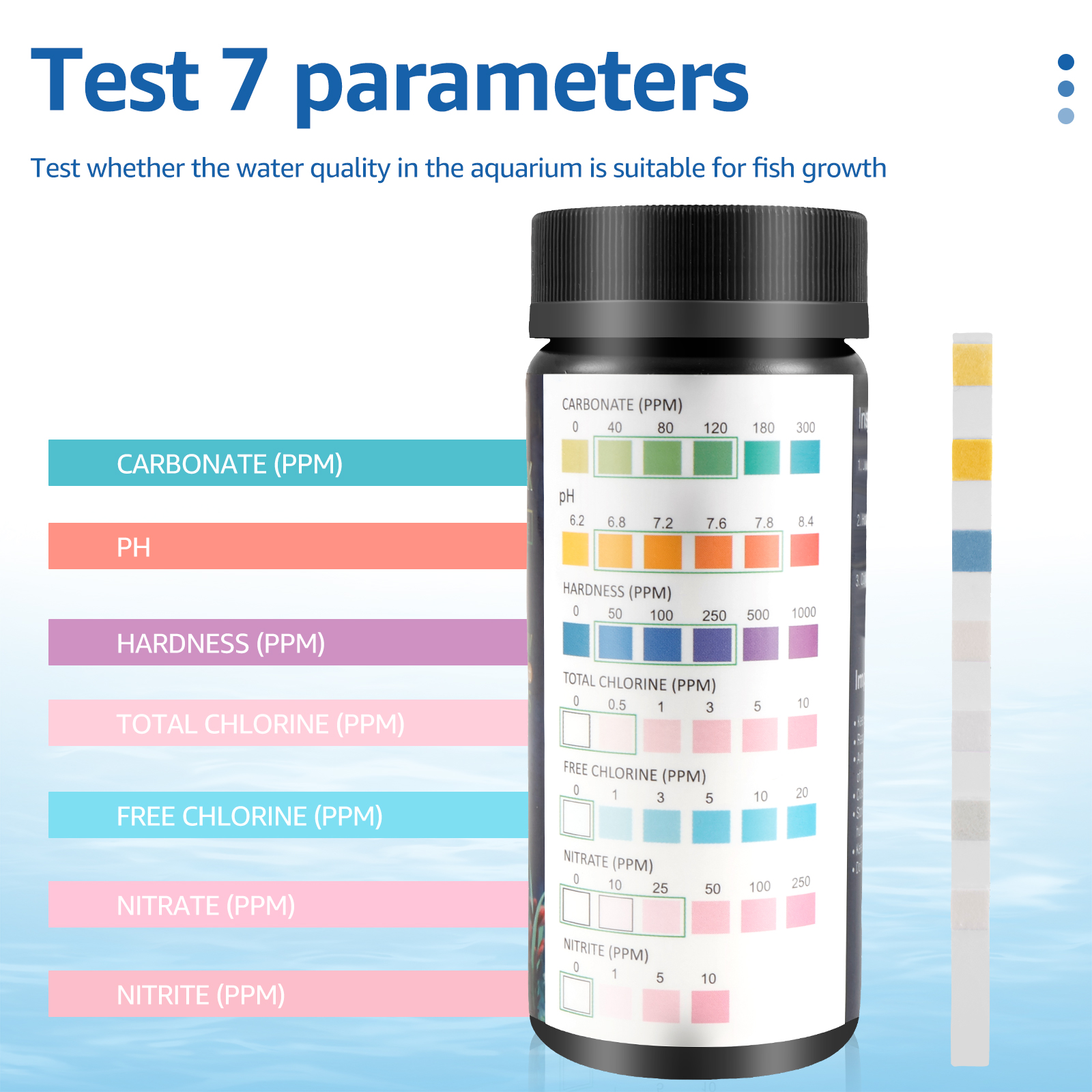 100Pcs 7 in 1 Aquarium Test St - Aquarium Fish Youtube recensione e prezzo