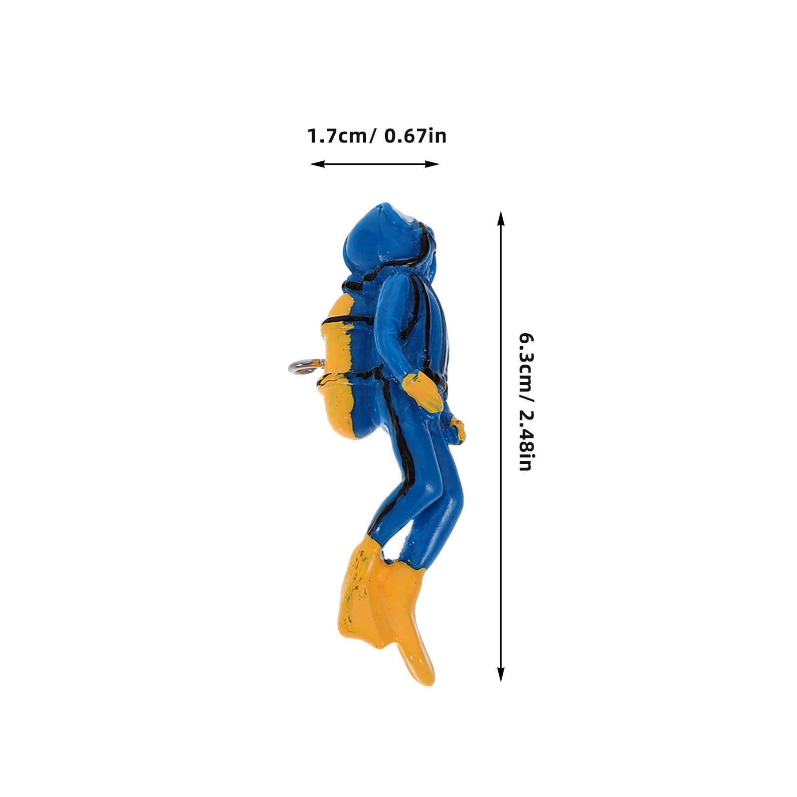 Floating Fish Tank Diver Decor - Aquarium Fish Unique recensione e prezzo